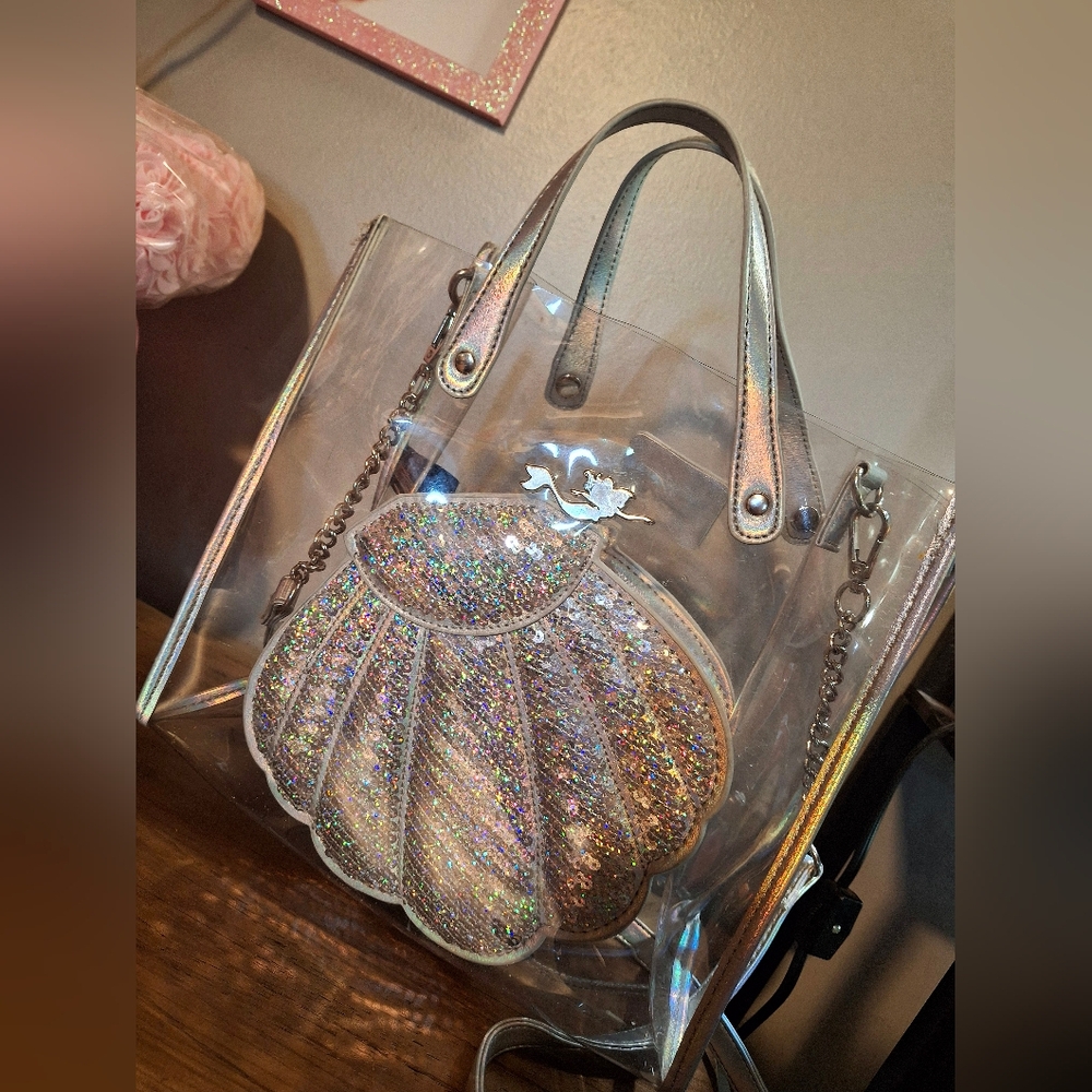 Disney Loungefly Crossbody Bag The Little Mermaid 30th Anniversary 2 Piece